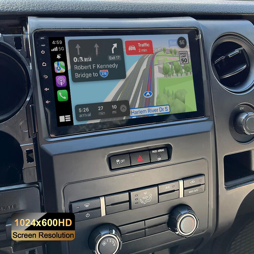 FOR FORD F150 2009-2014 F-150 APPLE CARPLAY ANDROID 12 CAR STEREO RADIO GPS NAVI