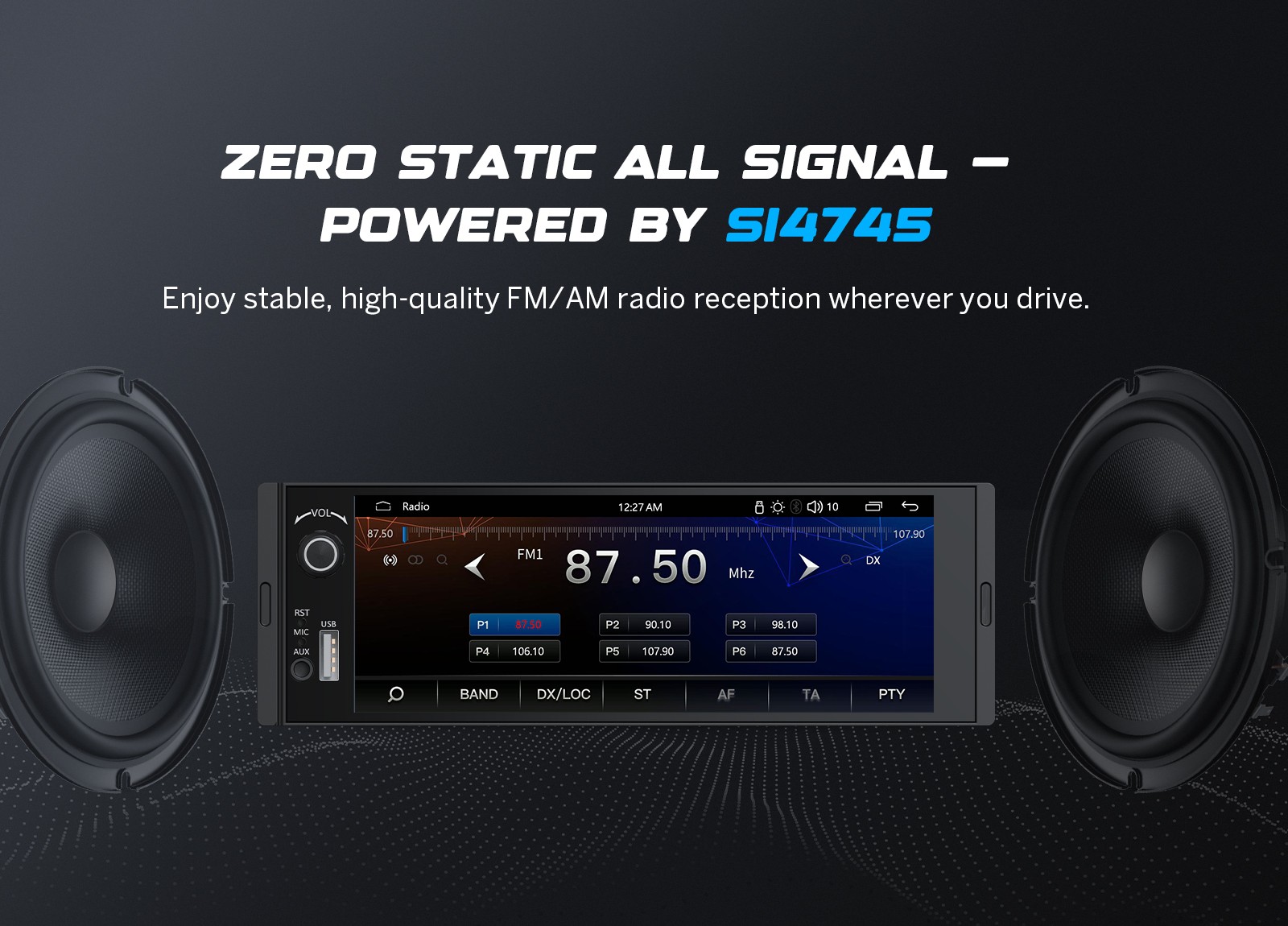 Portable 7″ IPS Touch Screen Android Auto Apple CarPlay Car Stereo Radio USB SD