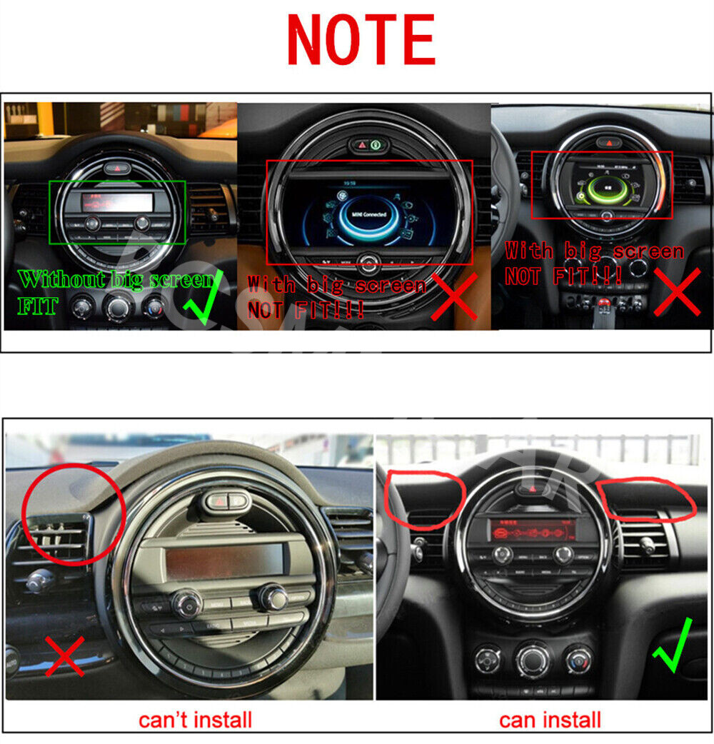 For Carplay/Android Auto Stereo Radio GPS WIFI BT Fit For Mini Cooper 2014-2021