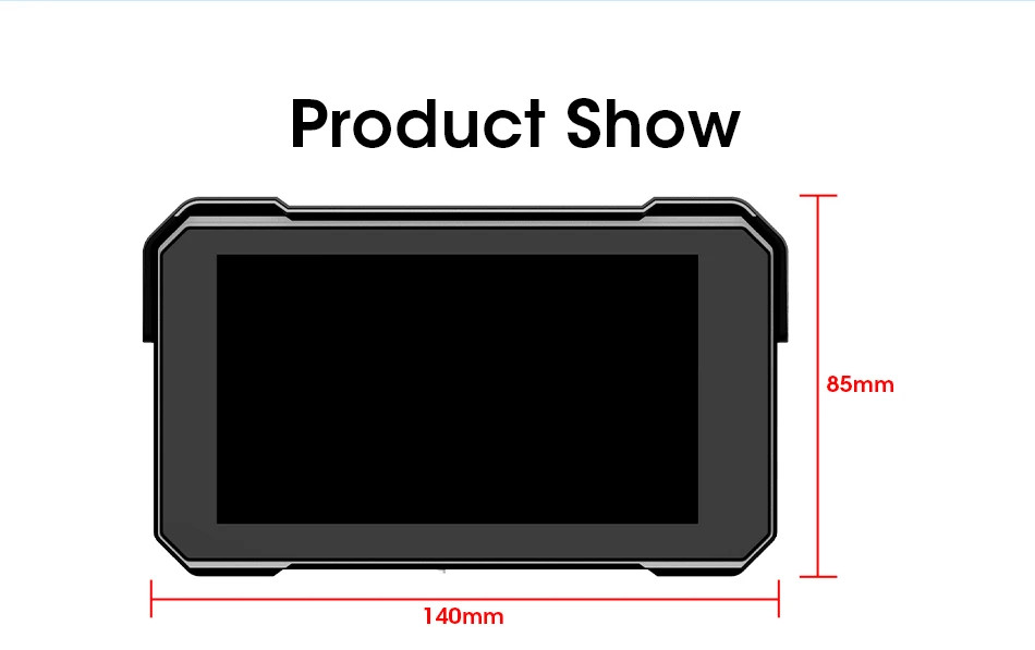 Jansite Motorcycle Display Screen Carplay Moto Navigation Portable Digital BT