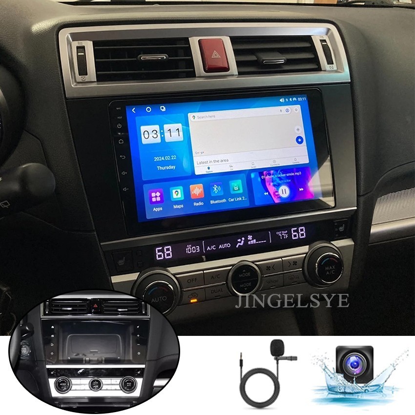 Navi GPS Car Radio Stereo Carplay For 2015-2018 Subaru Legacy Outback 4+64G 9in