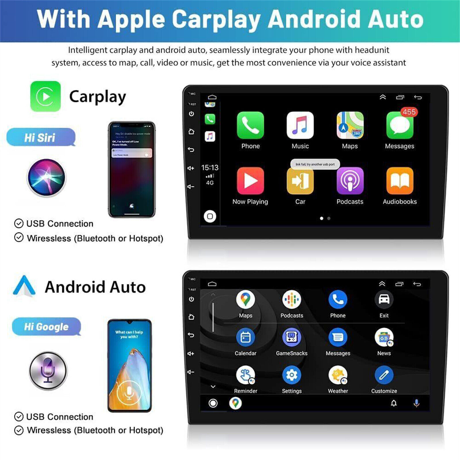For Ford Fusion 2010-2012 Android 12 Carplay Car Stereo Radio GPS Navi WIFI BT