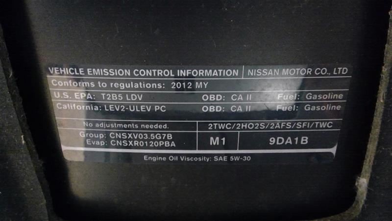 Upper Control Audio And Climate Front with Bezel Fits 12-14 MAXIMA 93208