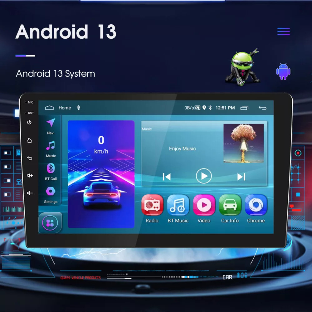 For 2000-2005 Ford Excursion 10″ Carplay Android13 Car Stereo Radio GPS Navi 64G