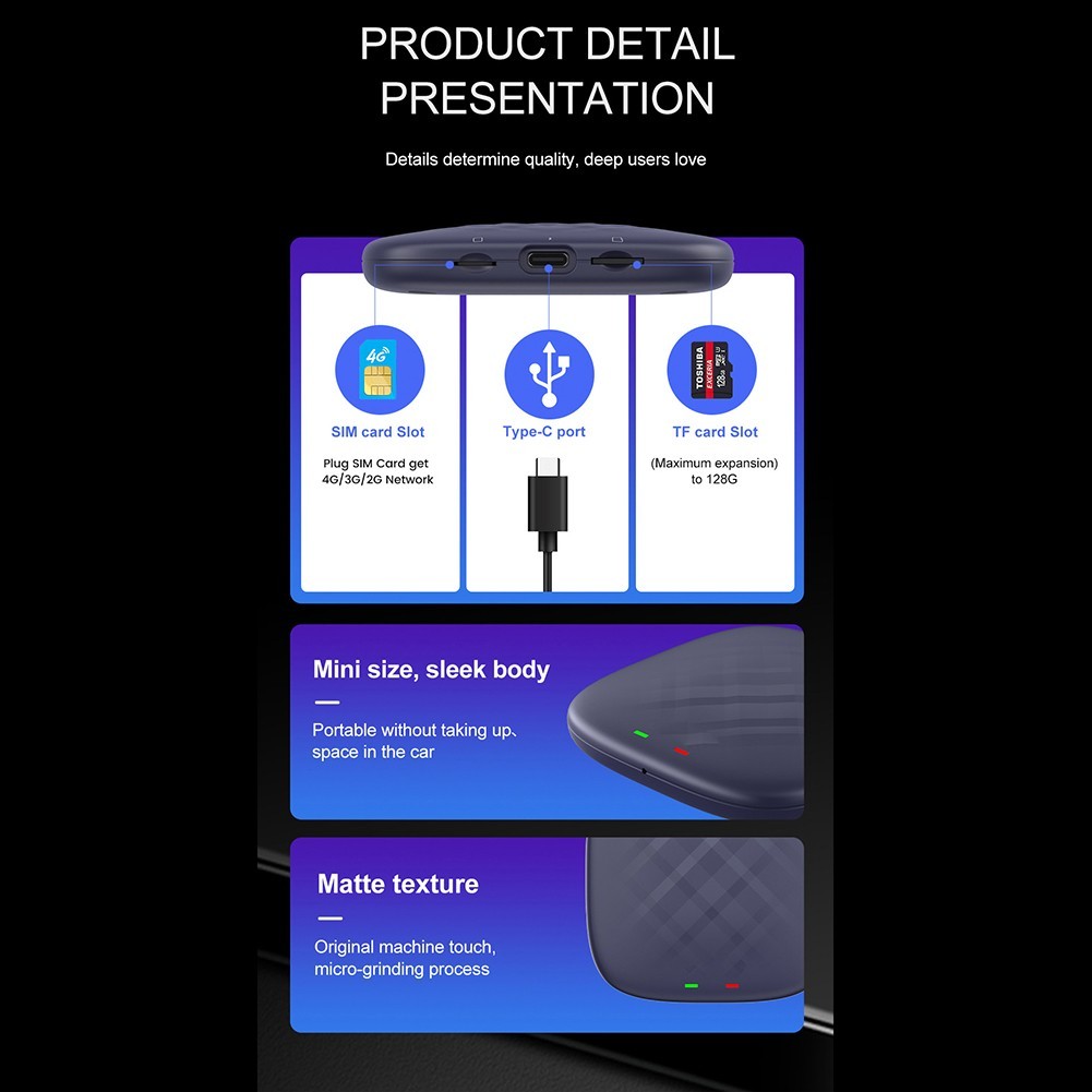 AN Auto Box Wireless GPS 4G + 64G Memory and Split Screen Functionality