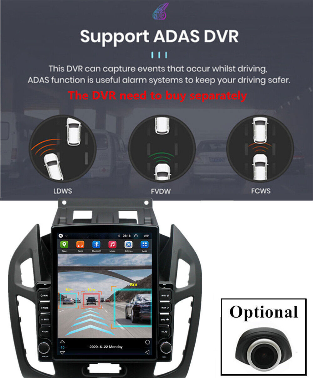 For Ford Transit Connect 2014-2018 Android 13 Carplay Car Stereo Radio GPS
