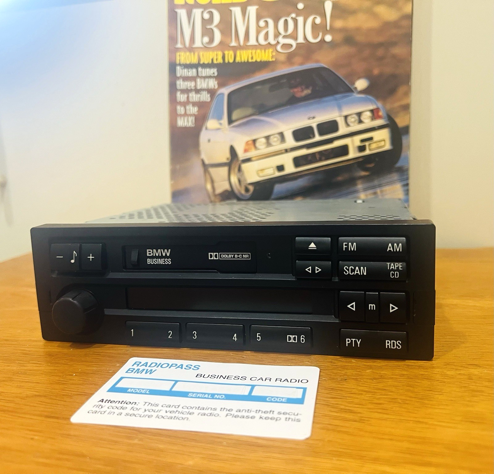 BMW C43 BUSINESS RADIO STEREO E30 E31 E32 E34 E36 318 325 540 840 M3 Z3 CODE