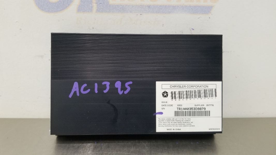 13 DODGE RAM 1500 RADIO AUDIO AMP AMPLIFIER CREW CAB 5091130AJ