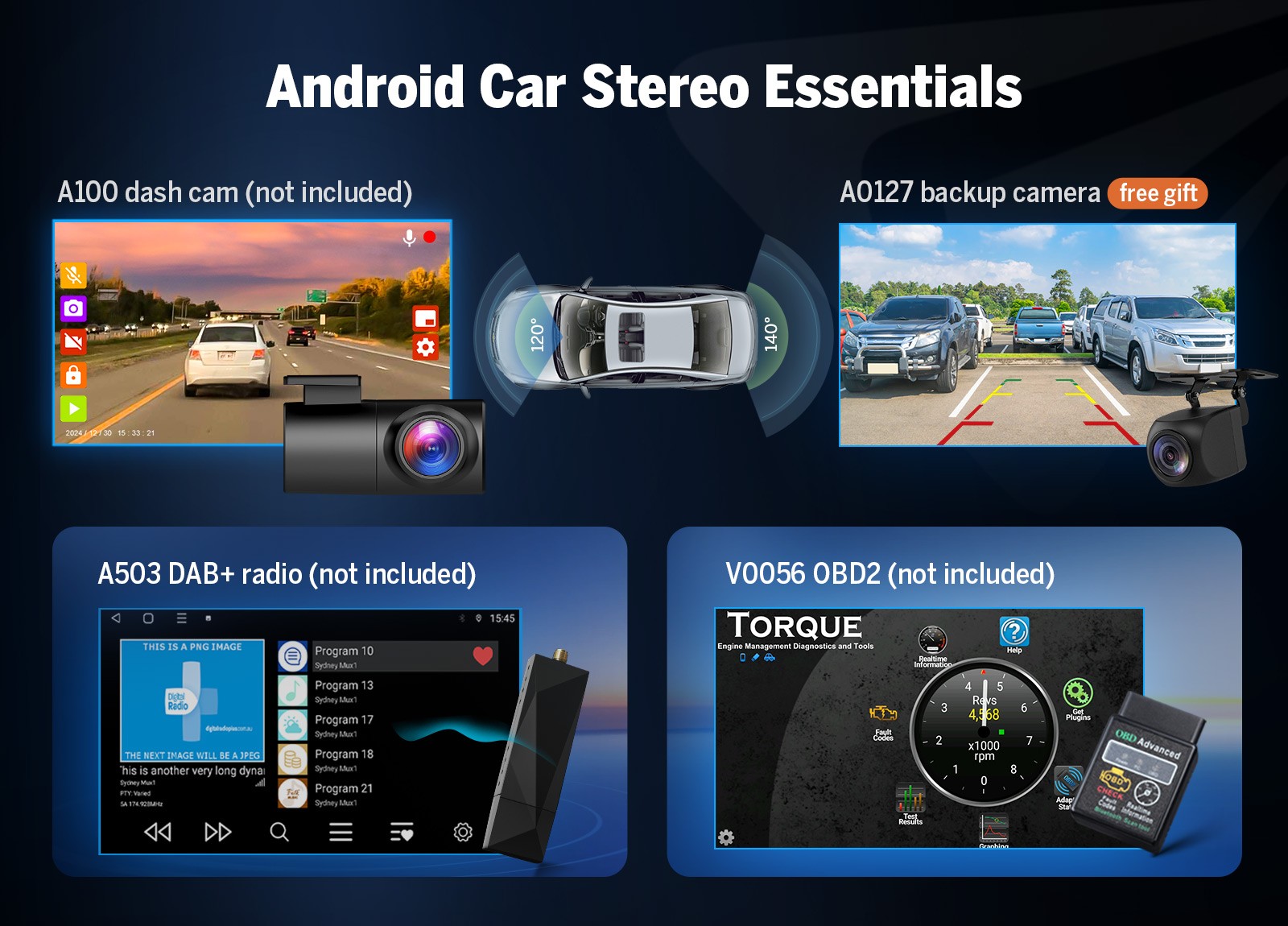 8″ Head Unit 8+128 Android 13 For Sierra HD Wireless CarPlay Car Stereo DSP WiFi
