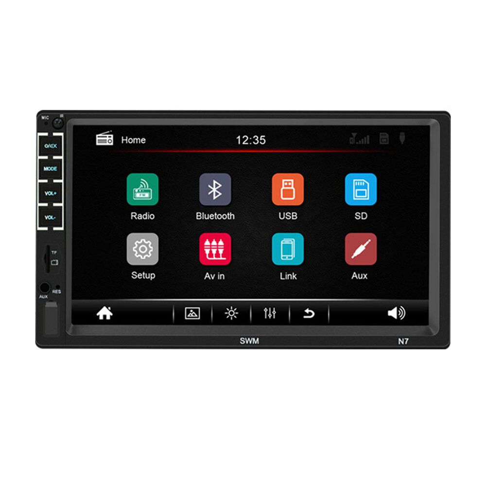 Touch Screen 7 inch Car Multimedia Radio BT MP5 USB TF AUX Player Mirror Link