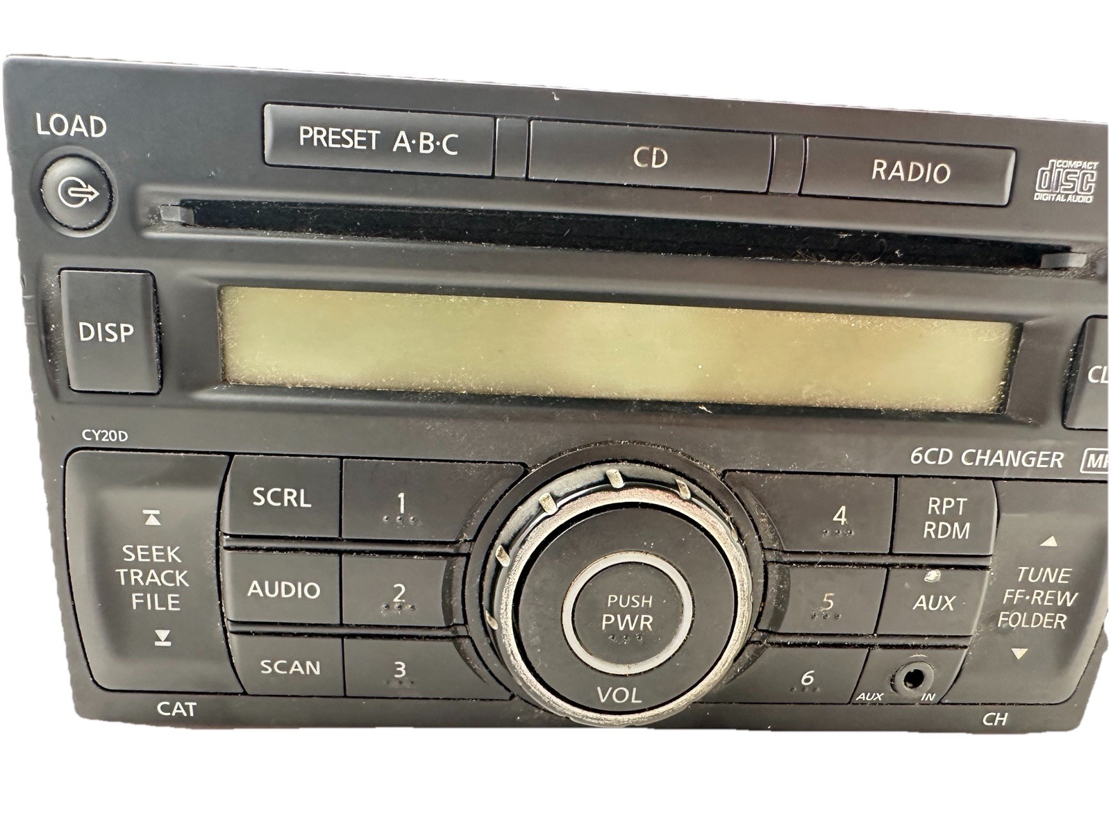 2007-2009 NISSAN VERSA RADIO RECEIVER AM-FM-6 DISC CD PLAYER ID- PN-2813L Untest