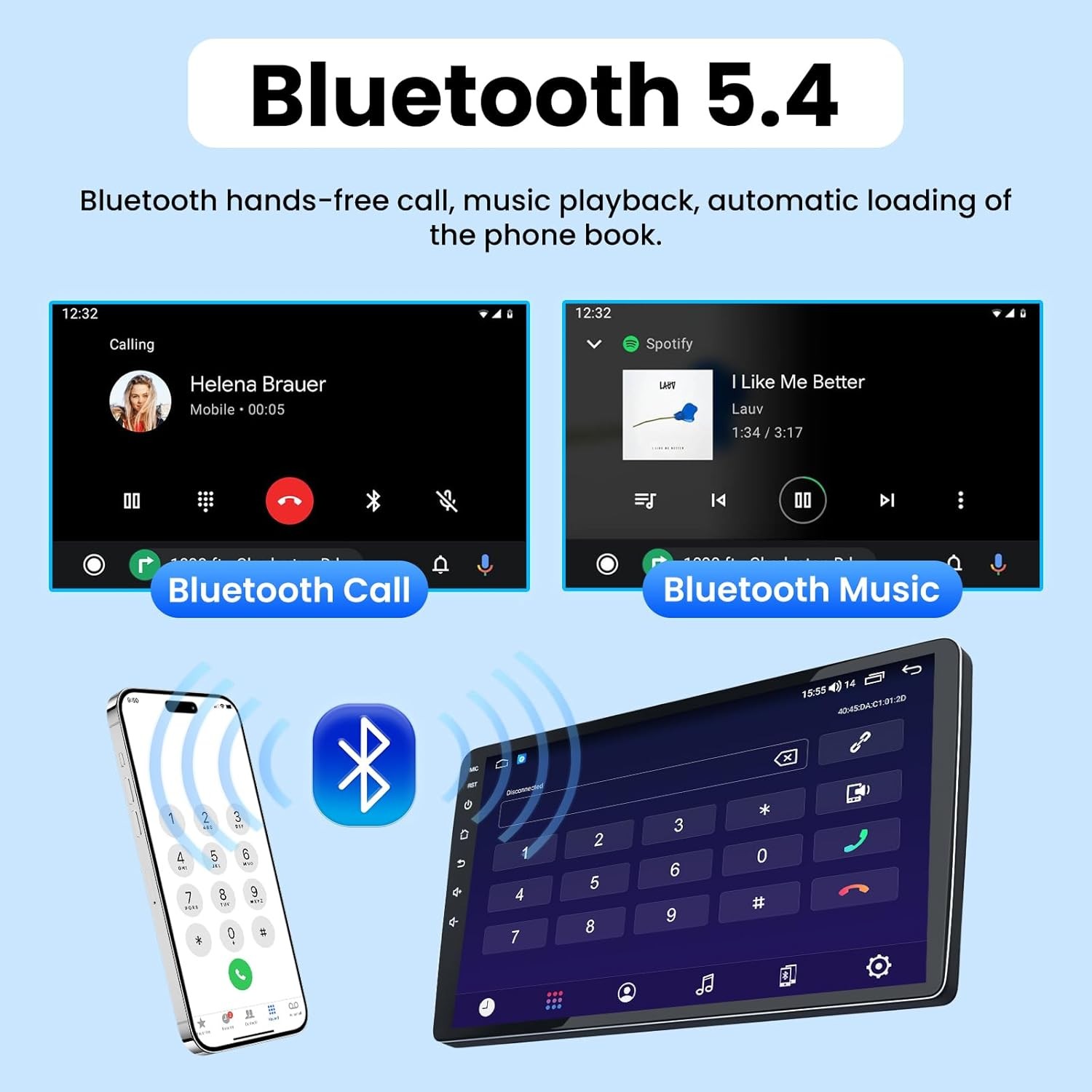 For 2002-2005 Dodge Ram 1500 2500 3500 Android 15 CarPlay Car Stereo Radio GPS