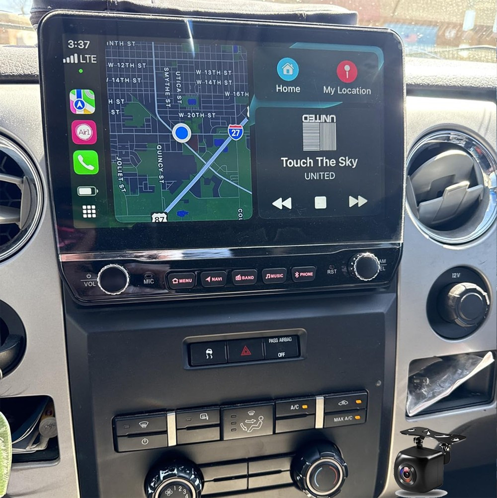 For Ford F150 2009-2014 Apple Carplay Android 13 Car Stereo Radio WiFi GPS 4+64G