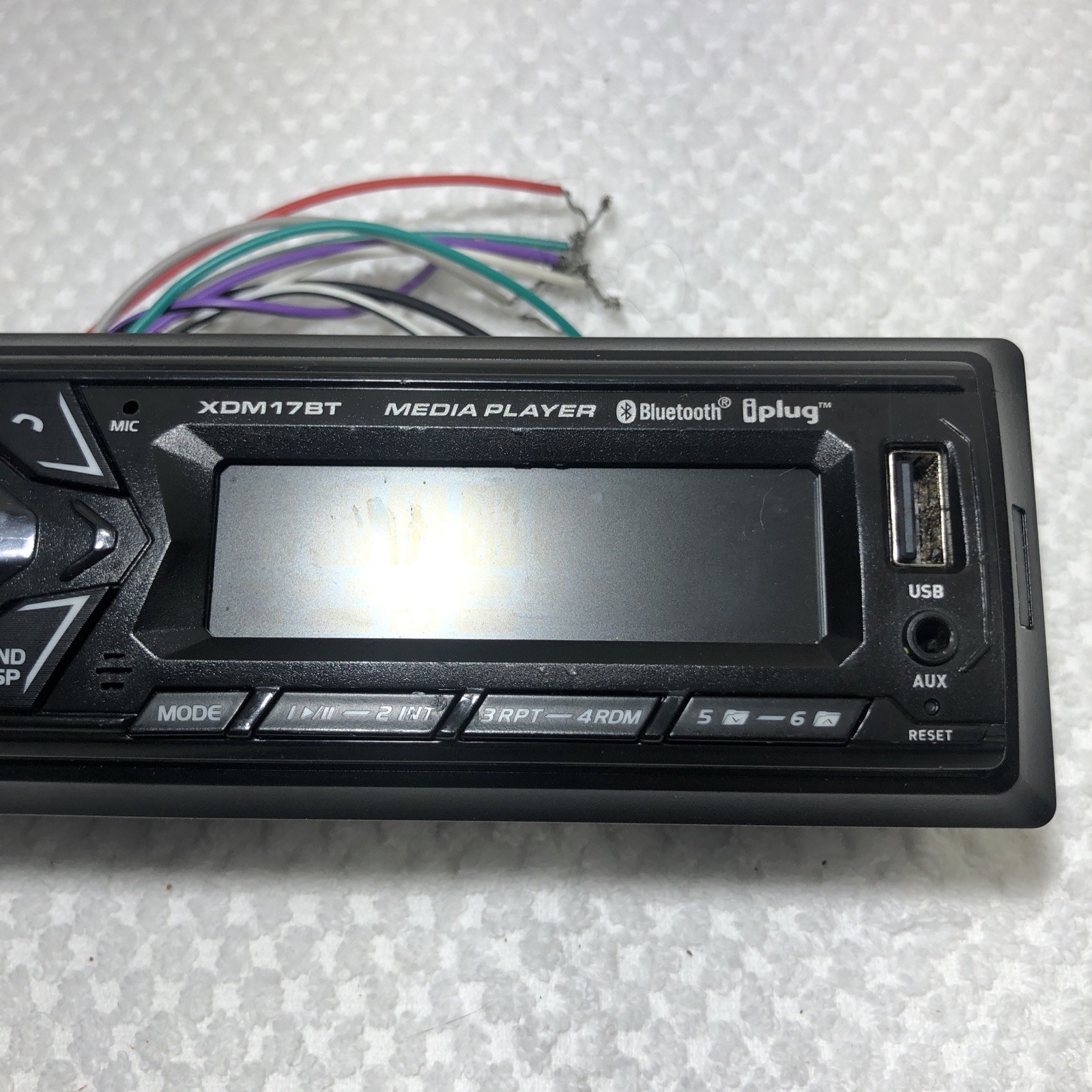 Dual Electronics Media Player Receiver AM FM Radio Bluetooth XDM17BT iPlug