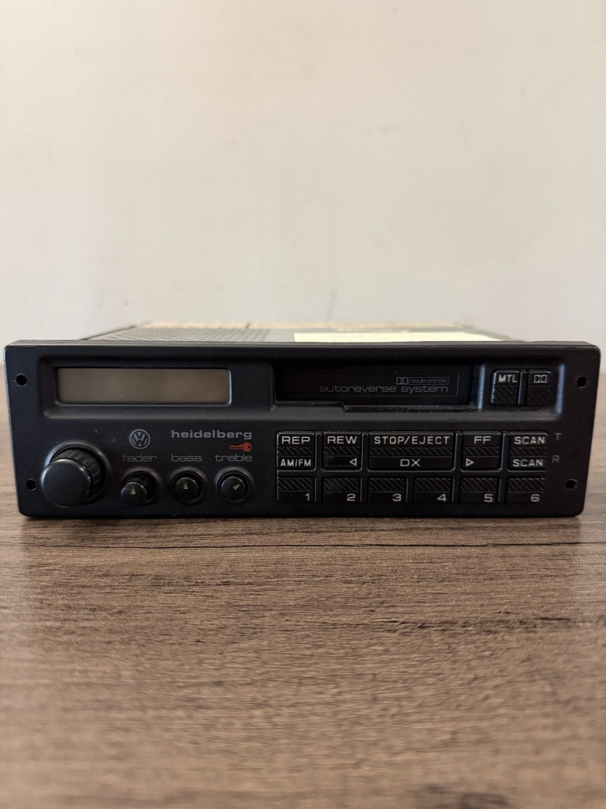 MK2 VW Heidelberg Radio Fits Jetta Golf GTI Corrado Cabrio