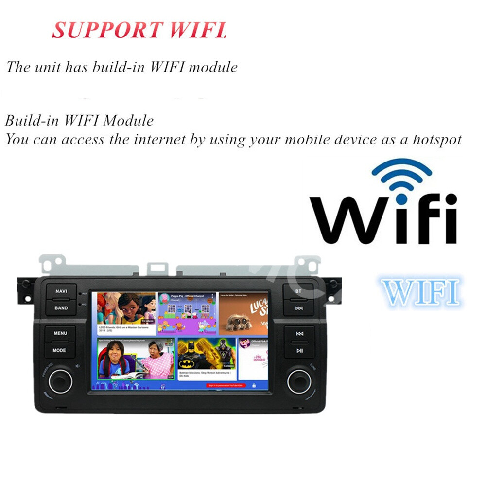 7in Car Multimedia Player WIFI FM/RDS SWC Fit For BMW E46 3 Series M3 1998-2006