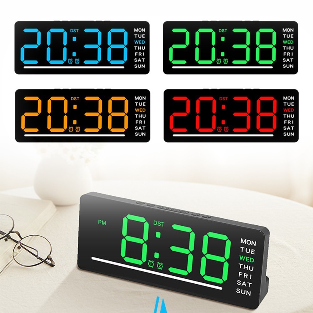 Digital Alarm Clock Multi-Function LED Display For Cars Yachts RV Home