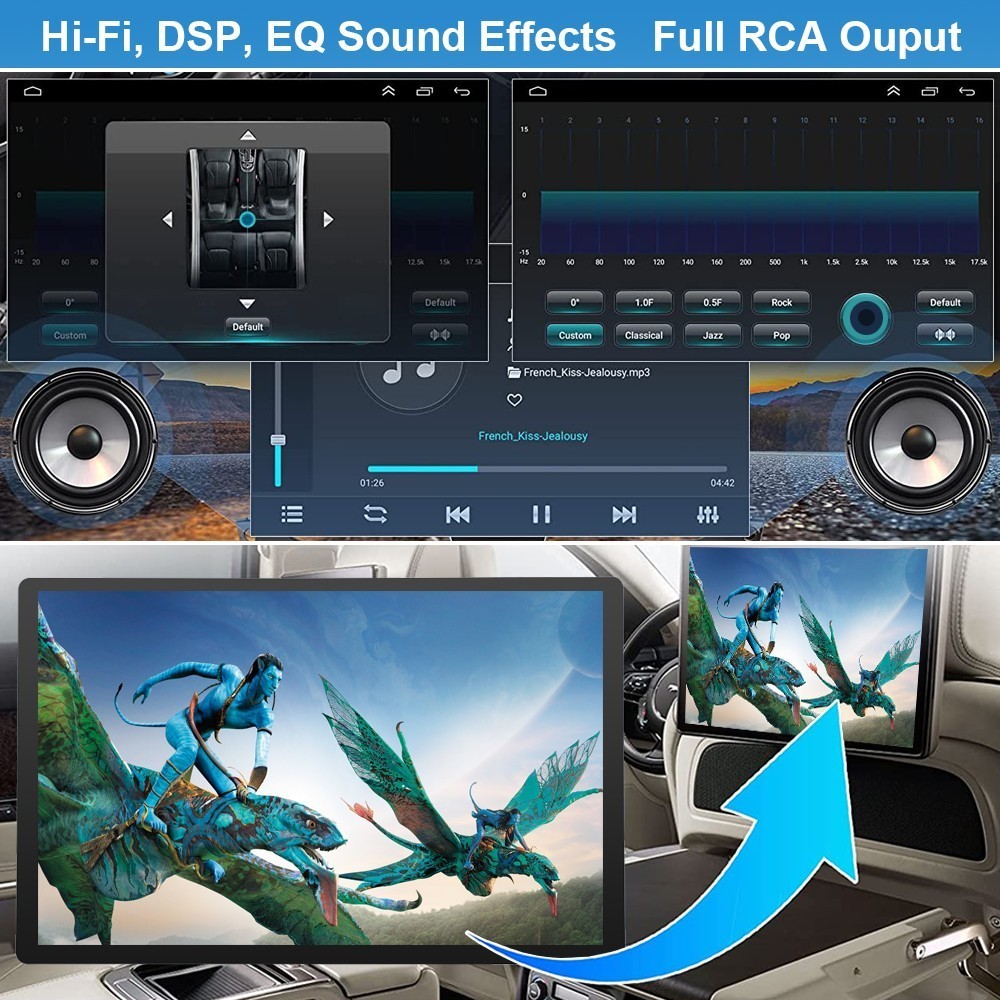For Toyota RAV4 2006-2012 7″ Android 15 Apple Carplay Car Stereo Radio GPS W/JBL