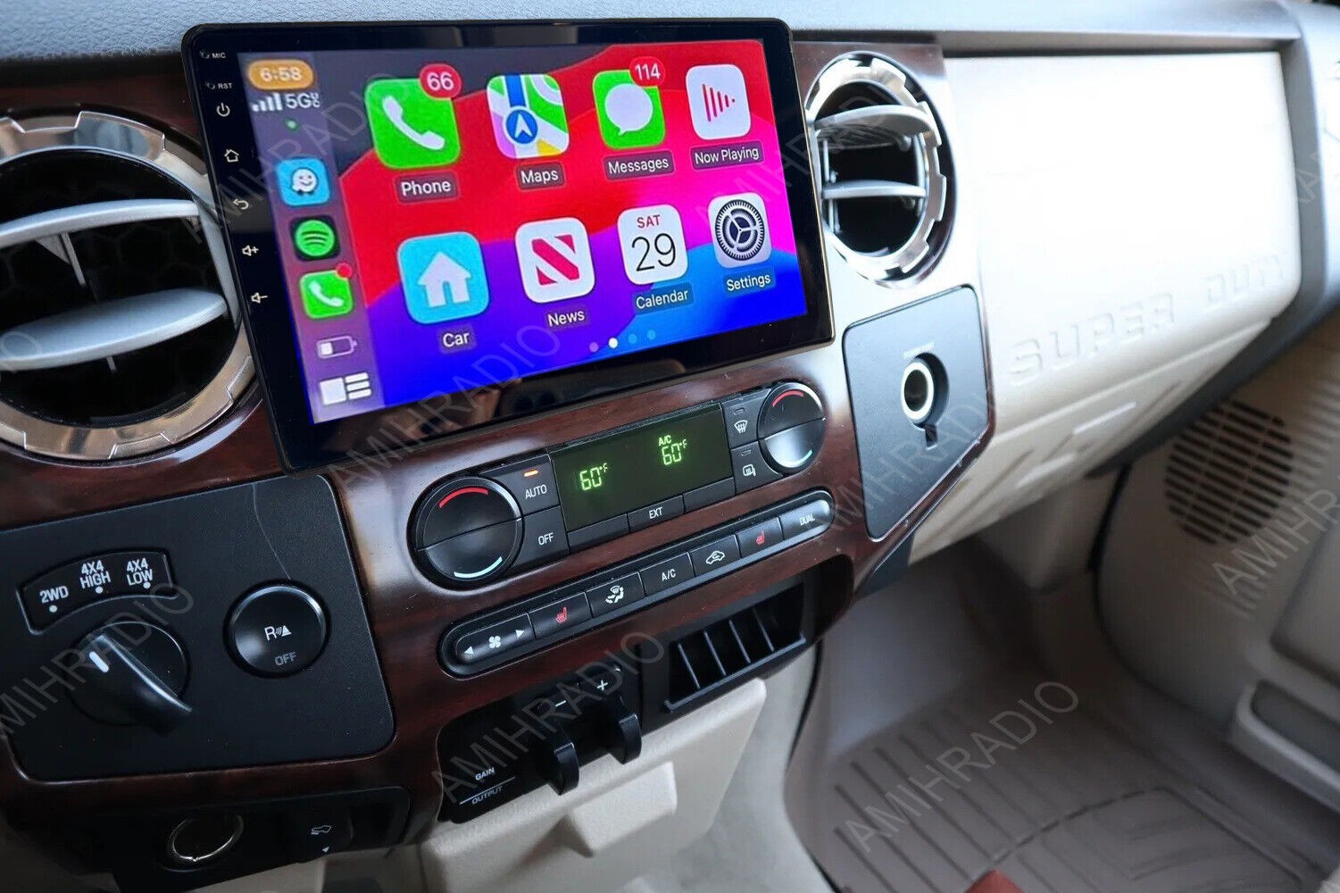 For 2005-14 Ford F-250 F-350 Super Duty CarPlay Android13 Radio 10″ GPS Headunit