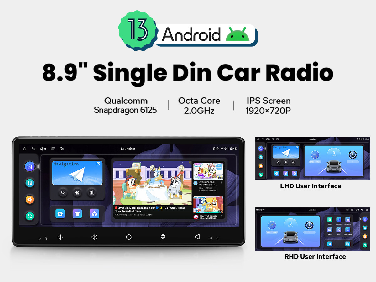 8.8″ 1DIN JOYING New UI Car Radio Android 10 Infotainment GPS Navi USA Stock