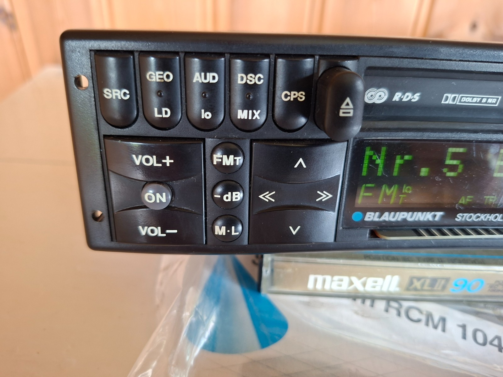 MINT Blaupunkt Stockholm RCM 104 Radio Cassette Boxed KeyCard Porsche 993 E36