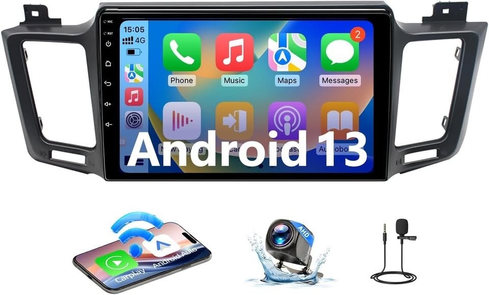 Binize Android 13 10″ Car Stereo for Toyota RAV4 2013–2018 CarPlay