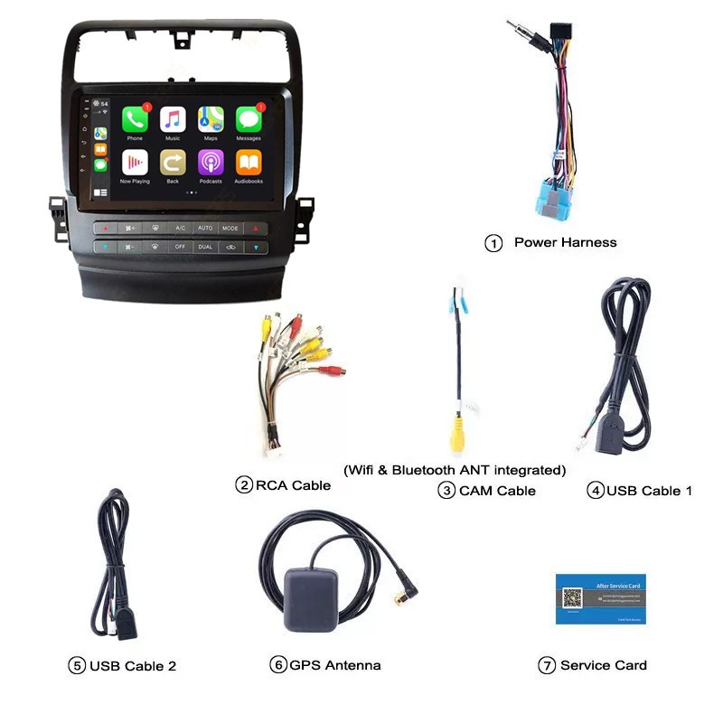 9″ Car Android GPS Navi For Honda inspire 4 2003-2007 Radio Android Auto Carplay