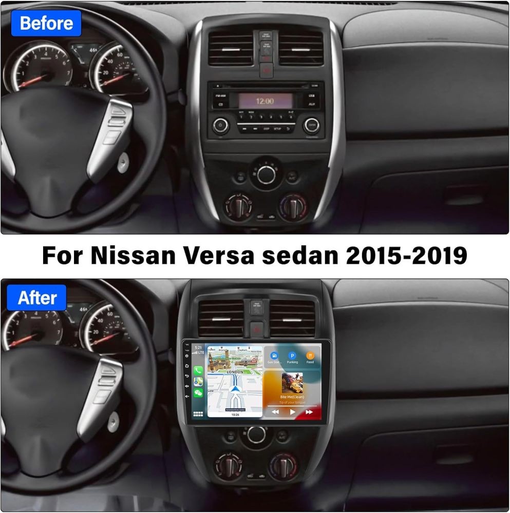 64G Car Stereo For 2015-2019 Nissan Versa SedanRadio Apple Carplay Android CAM