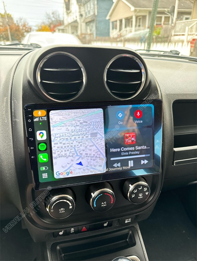 4+64G For 2009-2016 Jeep Patriot Compass 10.1″ Android 15 Carplay Stereo Radio