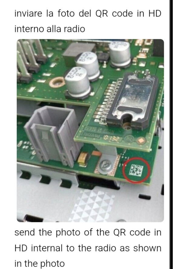 Fiat EMEA CAR RADIO RADIO UNLOCK CODE. IMMEDIATELY THE CODE