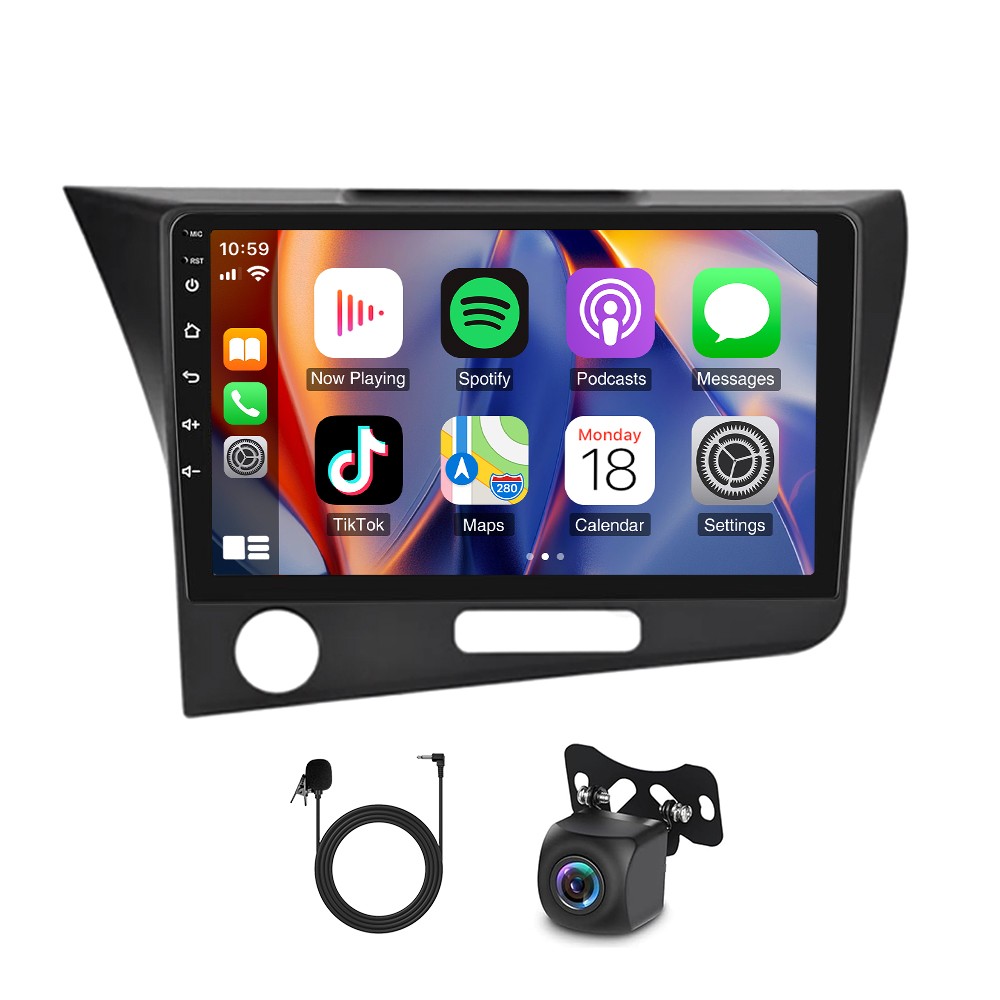 Carplay Android Auto Car Head Unit 9inch Screen 2+64G For Honda CRZ CR-Z 10-16