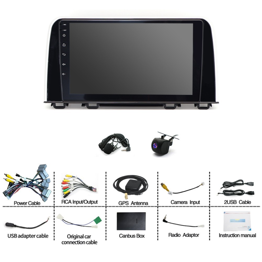 Android For Honda CR-V CRV 2017-2021 Apple Carplay Car Stereo Radio GPS Navi 64G