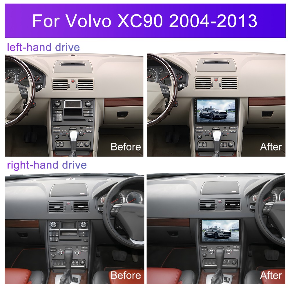 4+64GB For Volvo XC90 2004-2014 Android15 Car Stereo Radio GPS WIFI Navi Carplay
