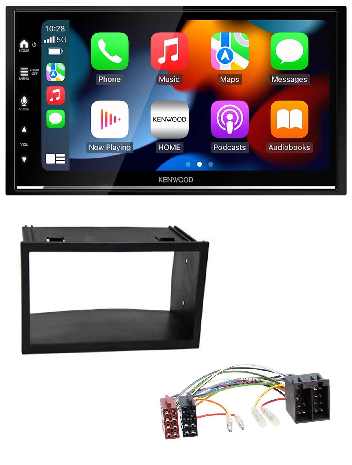 Kenwood DAB USB Bluetooth 2DIN MP3 Car Stereo for VW Golf 4 Polo T4 Fox Passat IS