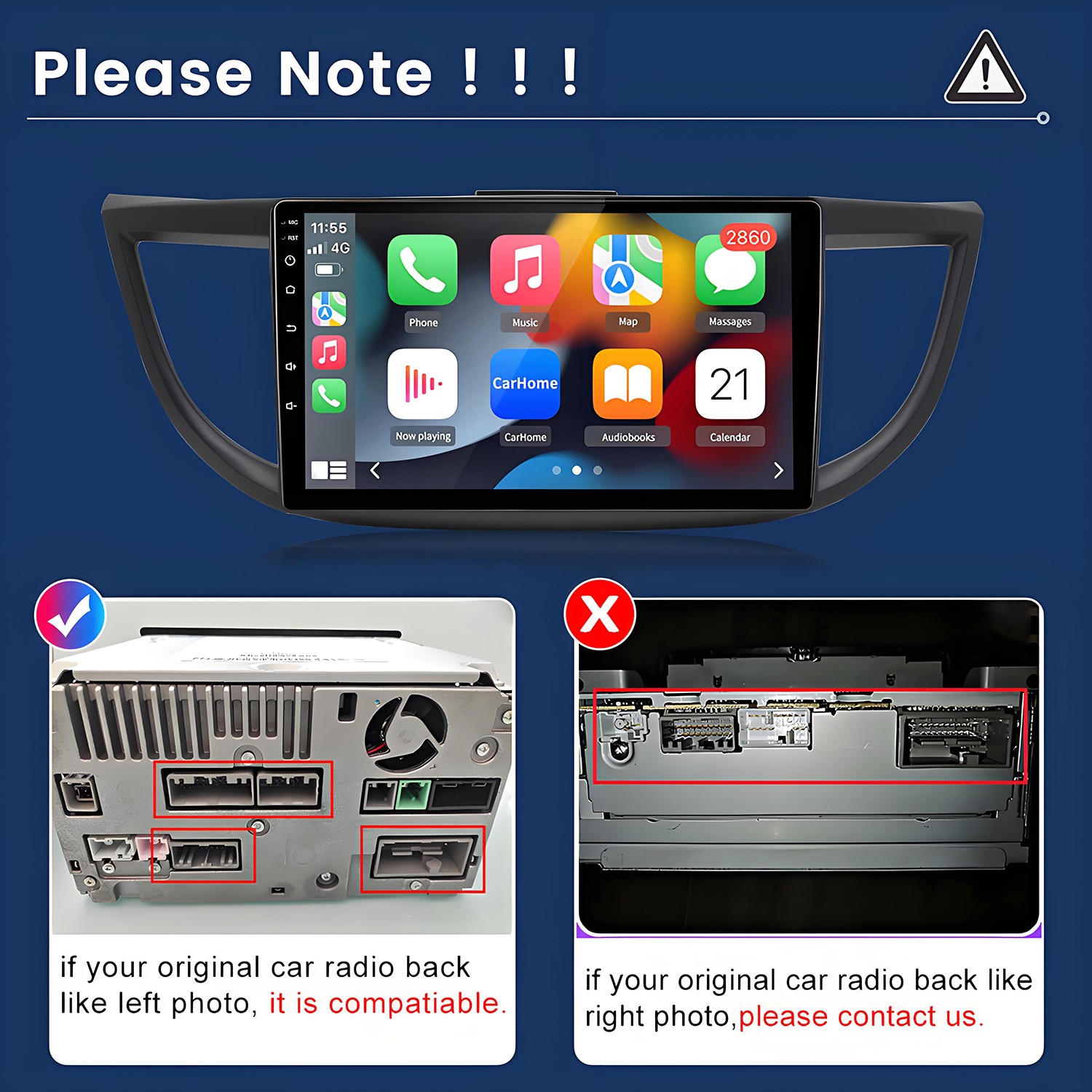 For Honda CRV 2012-2016 6+128G 8Core CarPlay Android15 Car Stereo Radio GPS Navi
