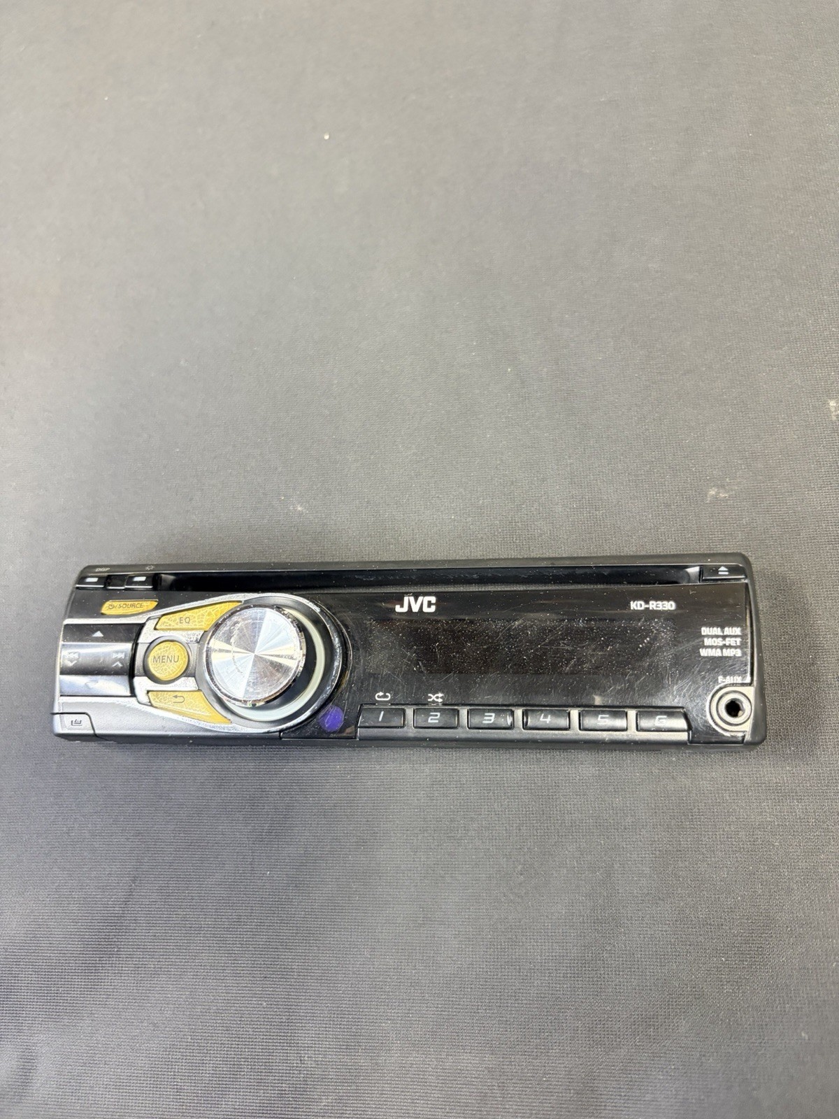 JVC Single Din Removable Radio Face/ KD-R330/ Dual Aux, *not Tested*