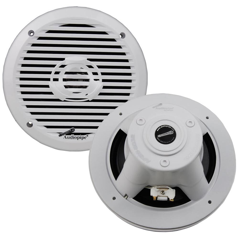 AUDIOPIPE APSW-6032 6-1/2″ 100W RMS COAXIAL 2-WAY 4-OHM MARINE SPEAKERS APSW6032