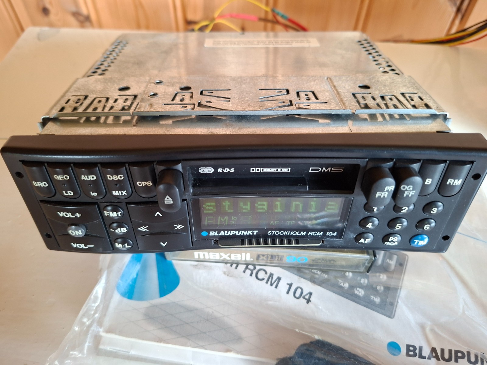 MINT Blaupunkt Stockholm RCM 104 Radio Cassette Boxed KeyCard Porsche 993 E36