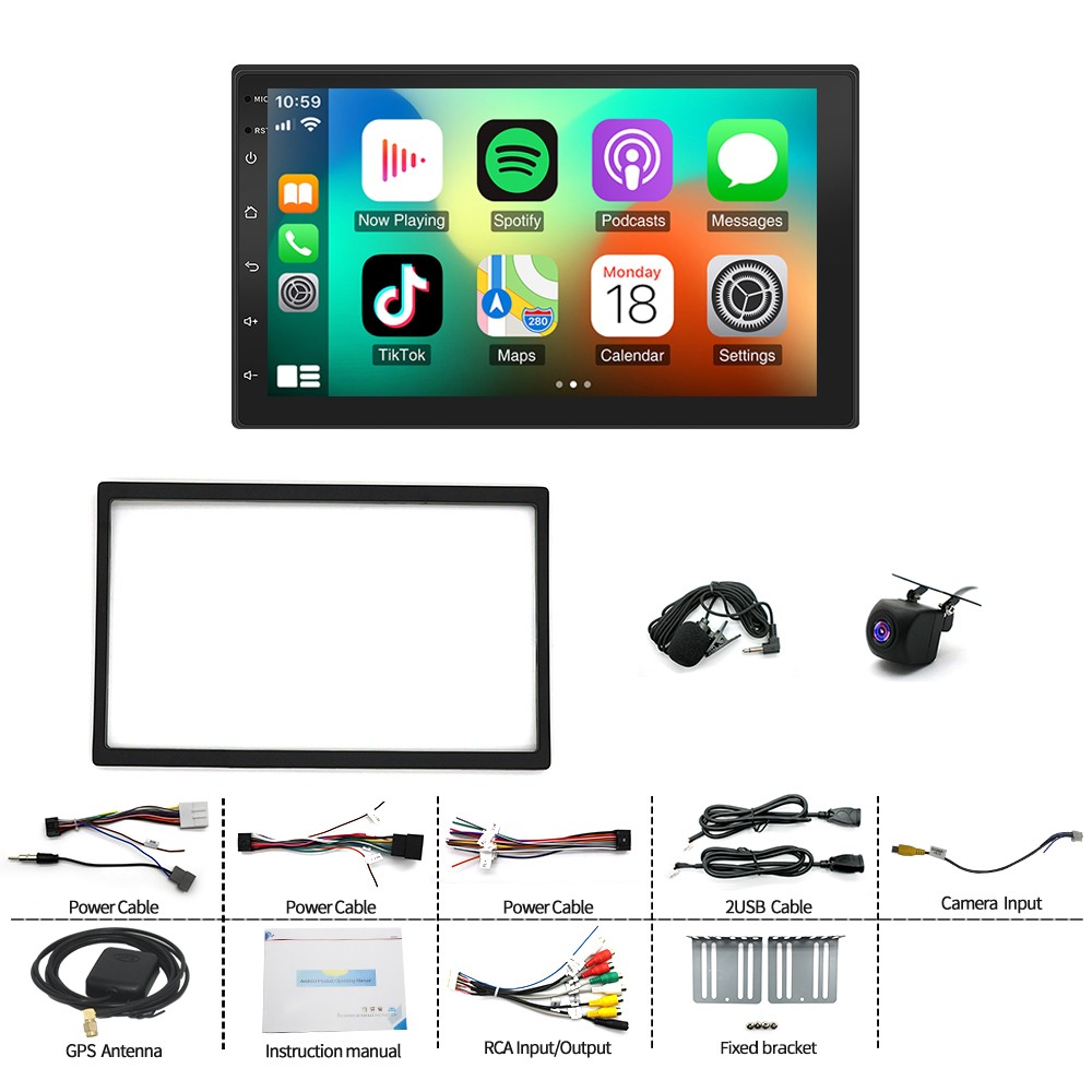 Android 15 For 2008-2013 Nissan Rogue 7″ Carplay Car Stereo Radio GPS Navi WIFI