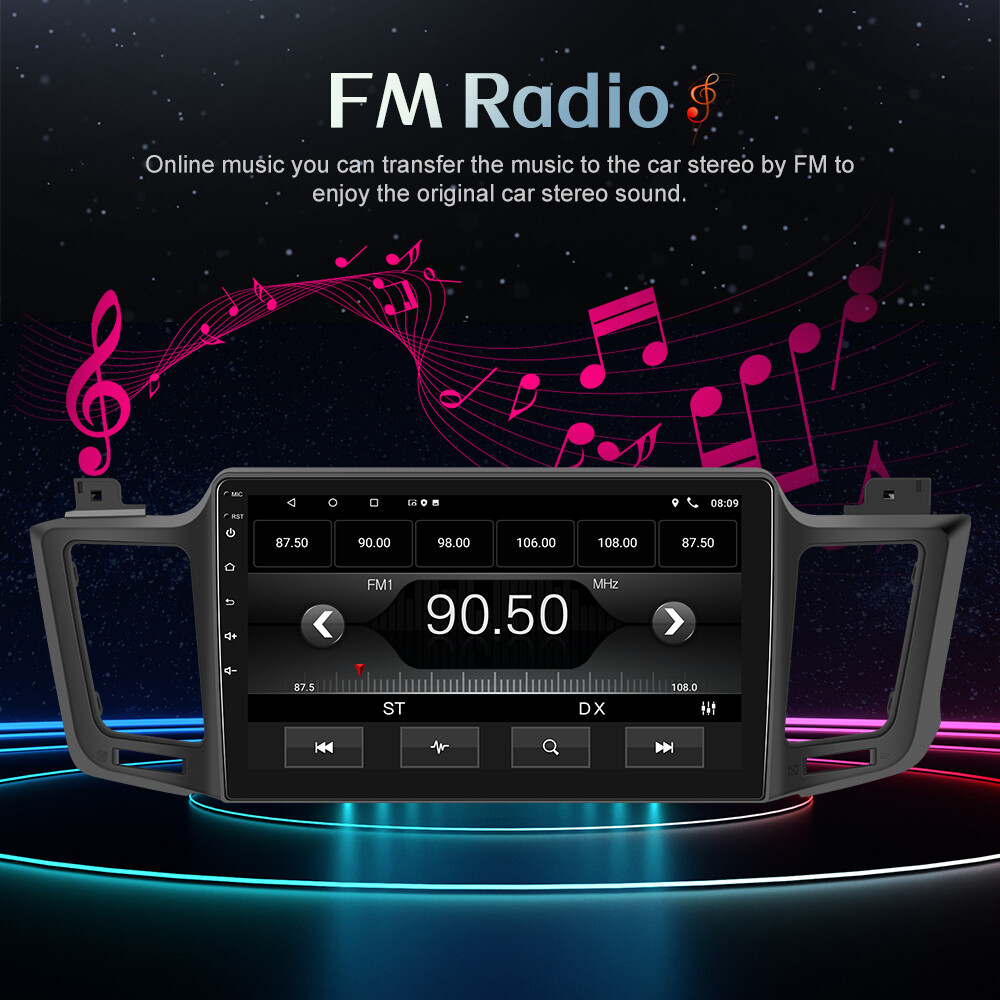 Stereo Radio Plug and Play GPS JBL For Toyota Rav4 2013-2018 32g Carplay 10.1″