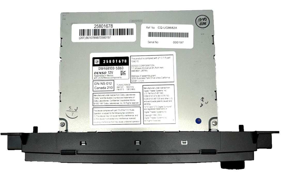25801678 OEM ACDelco Navigation CD DVD Radio 2008-2011 Cadillac DTS SRX