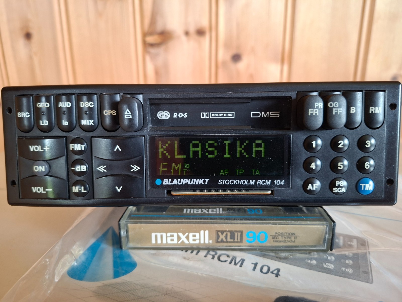 MINT Blaupunkt Stockholm RCM 104 Radio Cassette Boxed KeyCard Porsche 993 E36