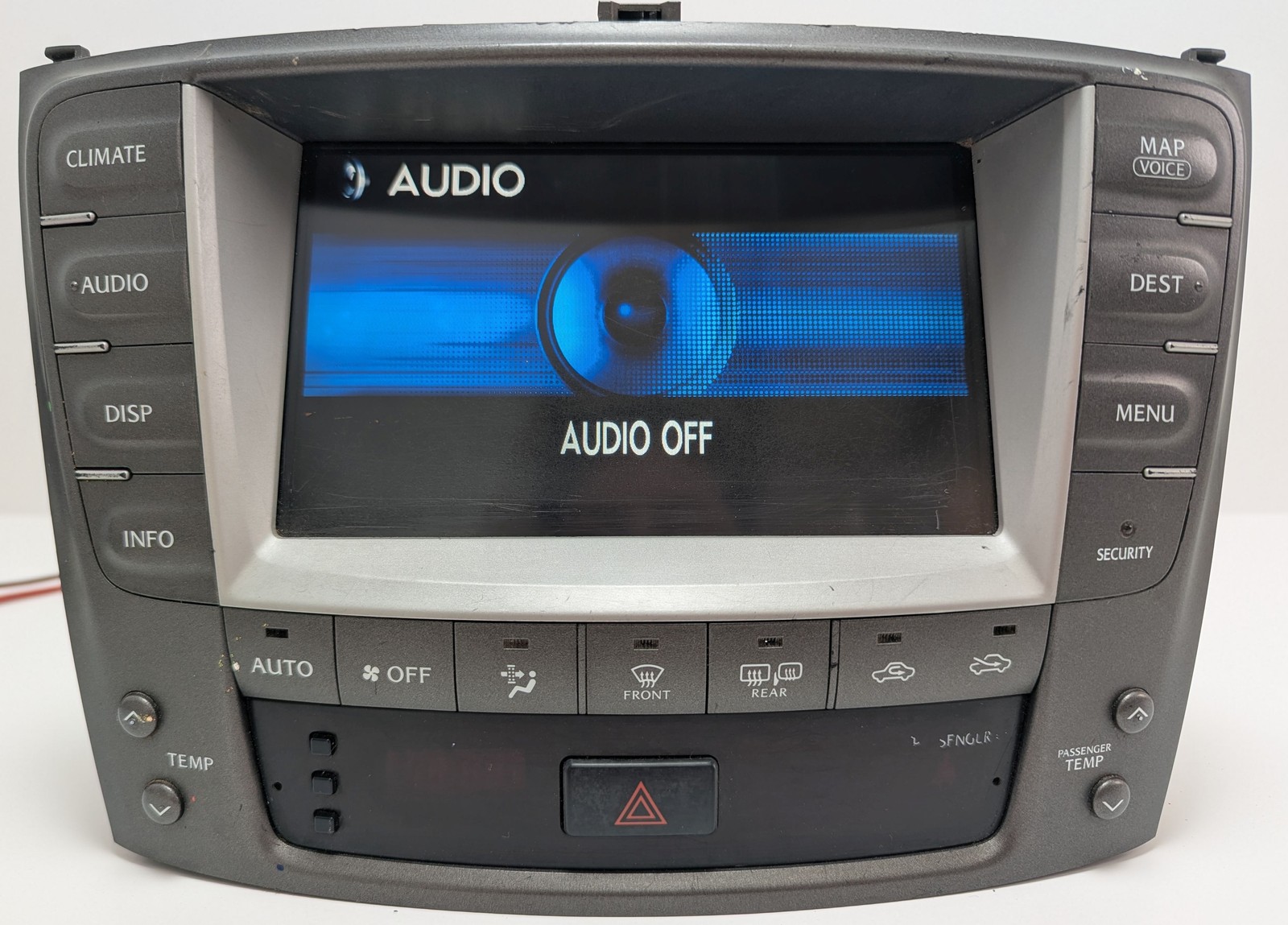 2006-2009 LEXUS IS250 IS350 NAVIGATION RADIO STEREO SCREEN HEADUNIT OEM TESTED