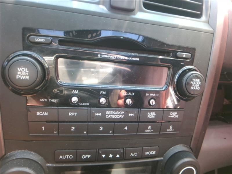 Audio Equipment Radio AM-FM-6CD With Satellite Radio Fits 08-09 CR-V 821281