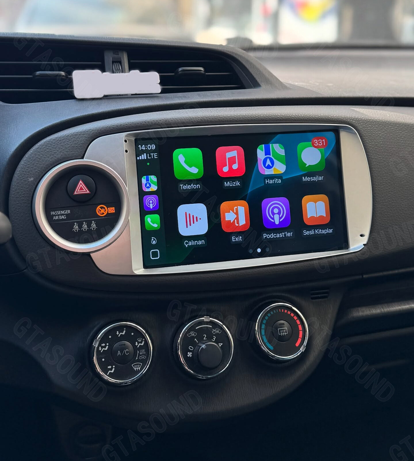 Para Toyota Yaris 2012-2017 Estéreo de coche con GPS Radio Android Auto CarPlay