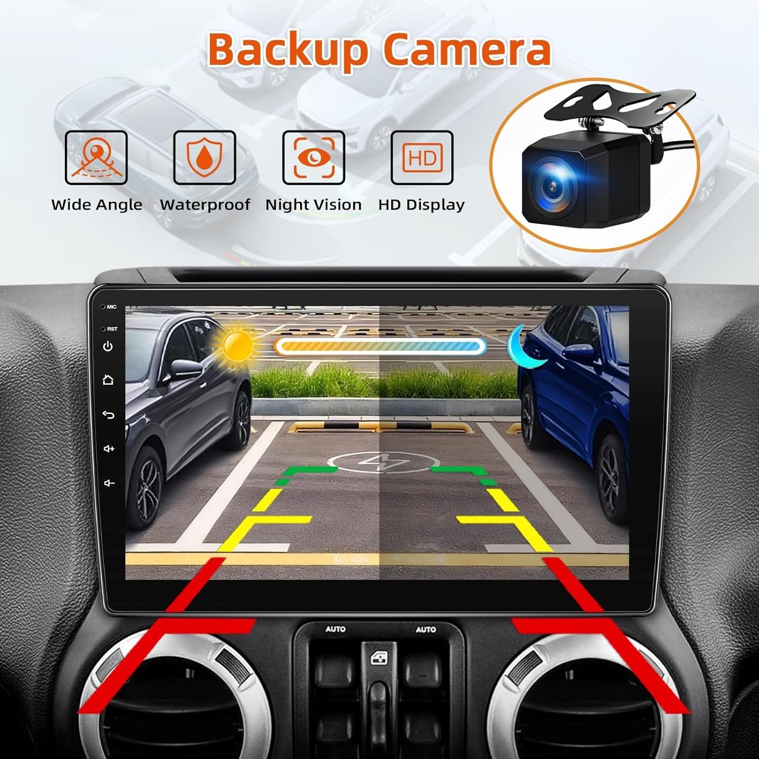 Car Radio Stereo for Jeep Wrangler JK 2007-2018,2G+64G 10inch