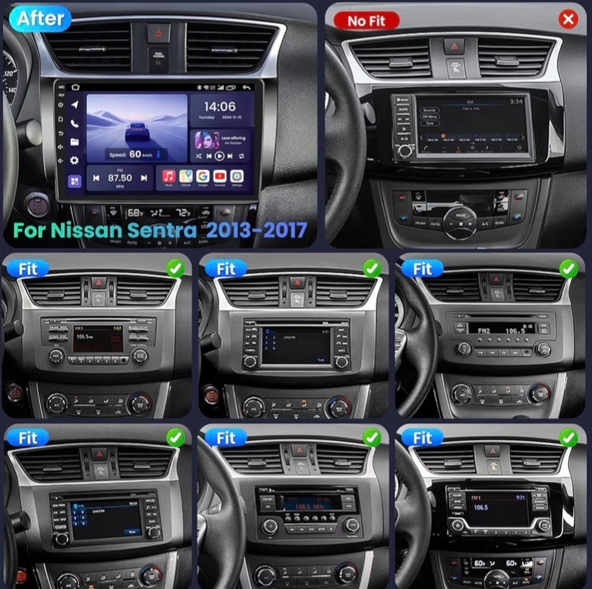 Car Radio for Nissan Sentra 2013-2017 10”inch Android Auto GPS 5GWiFi BT GPS Nav
