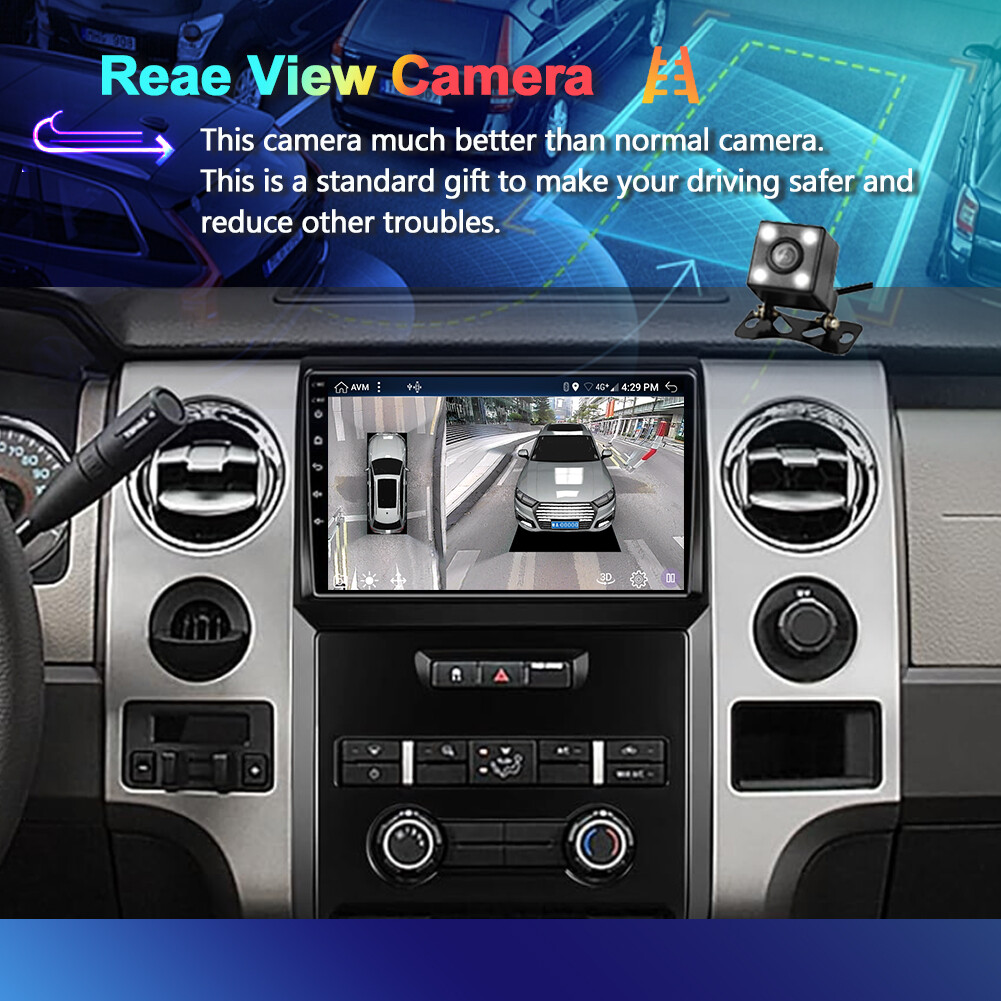 For Ford F-150 F150 2009-2012 Car Stereo Radio Navi Android 14 CarPlay SWC 128GB