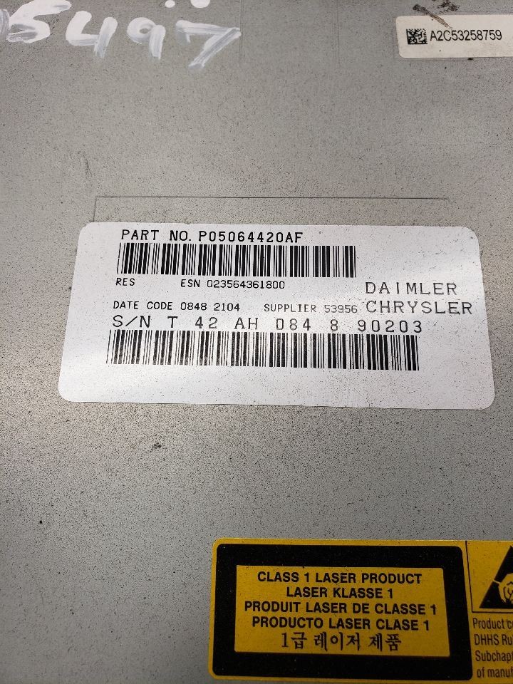 2008-2010 Dodge Dakota Radio AM FM CD-MP3 Face Plate ID RES OEM 1383414