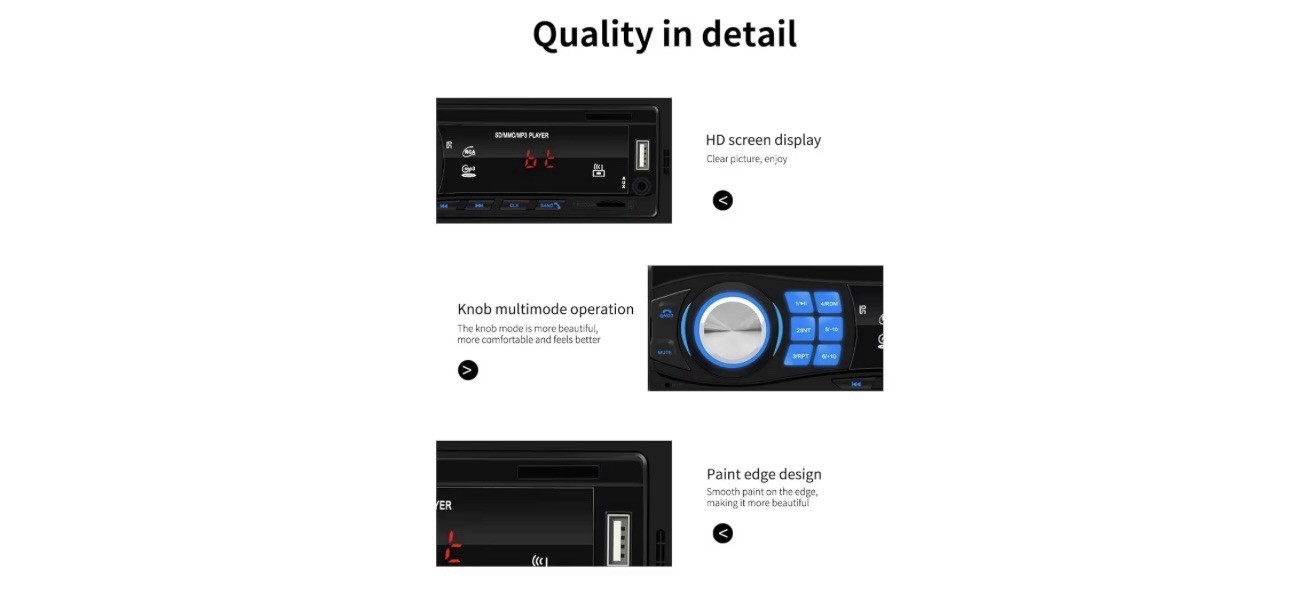 Car Radio and Video Adapter MP3 MP4 MP5 Player 1 Din Car DVD Player FM Radio Card